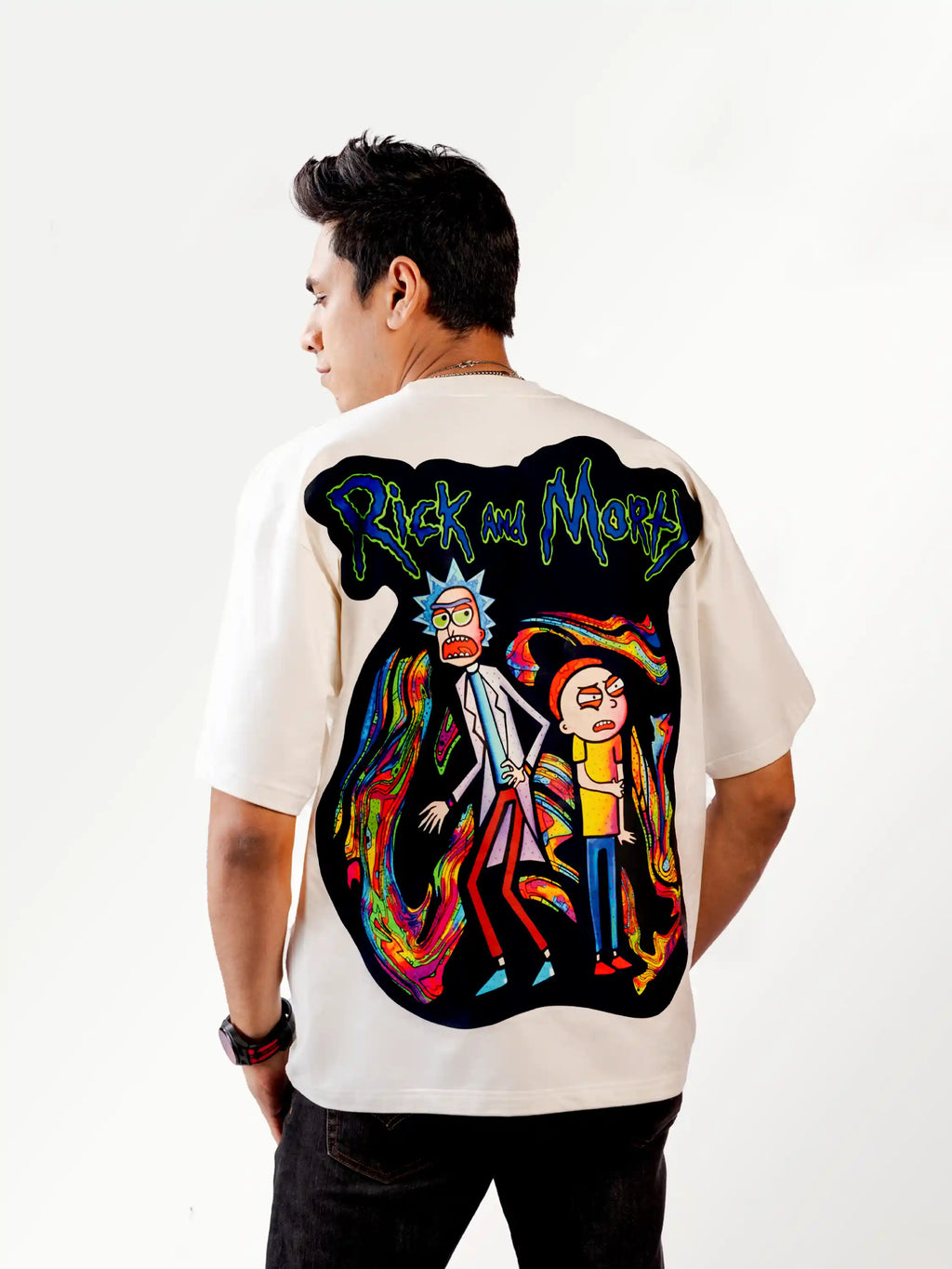 RICK & MORTY LMNO Oversized Cotton T-shirt