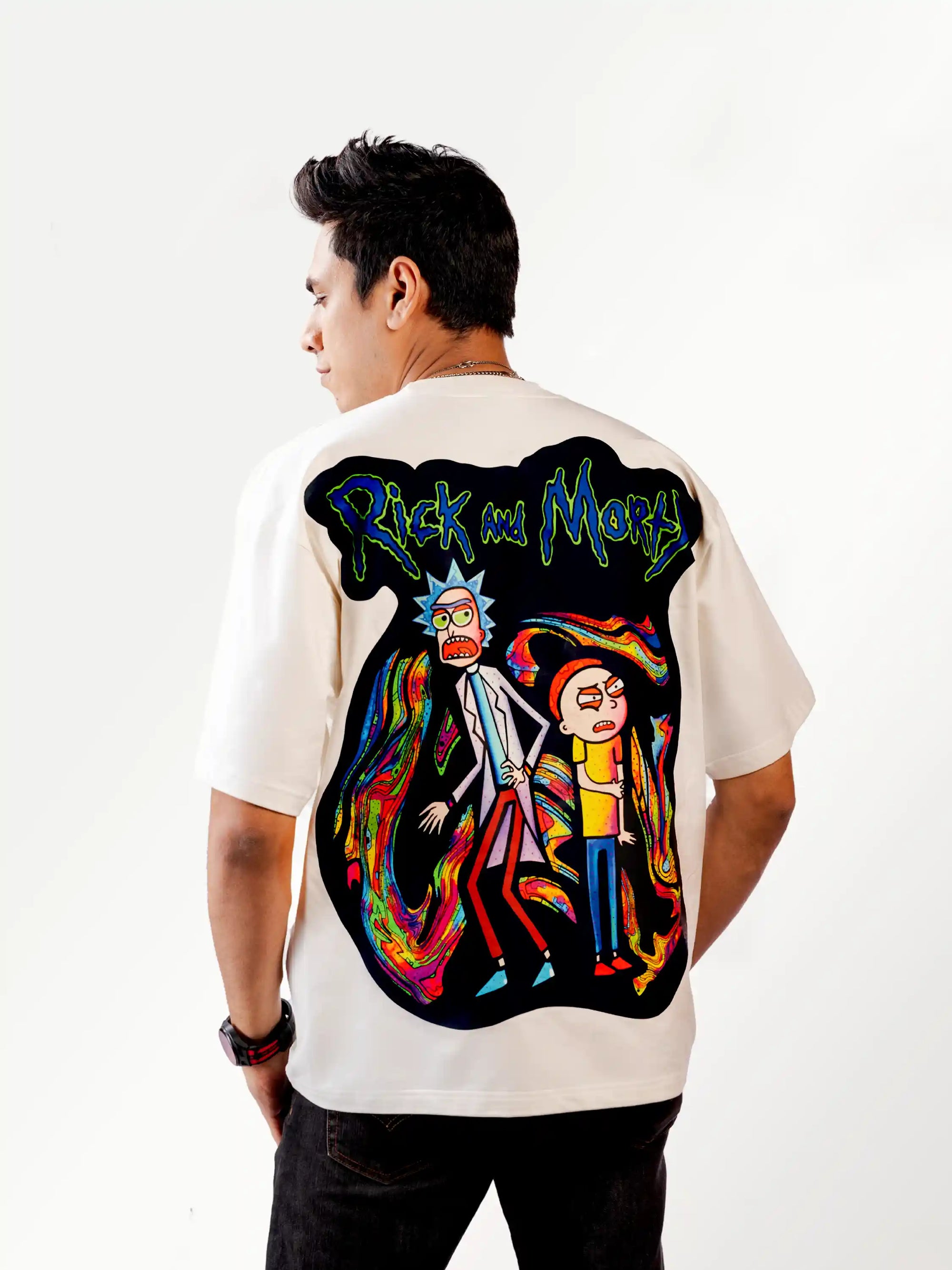 RICK & MORTY LMNO Oversized Cotton T-shirt