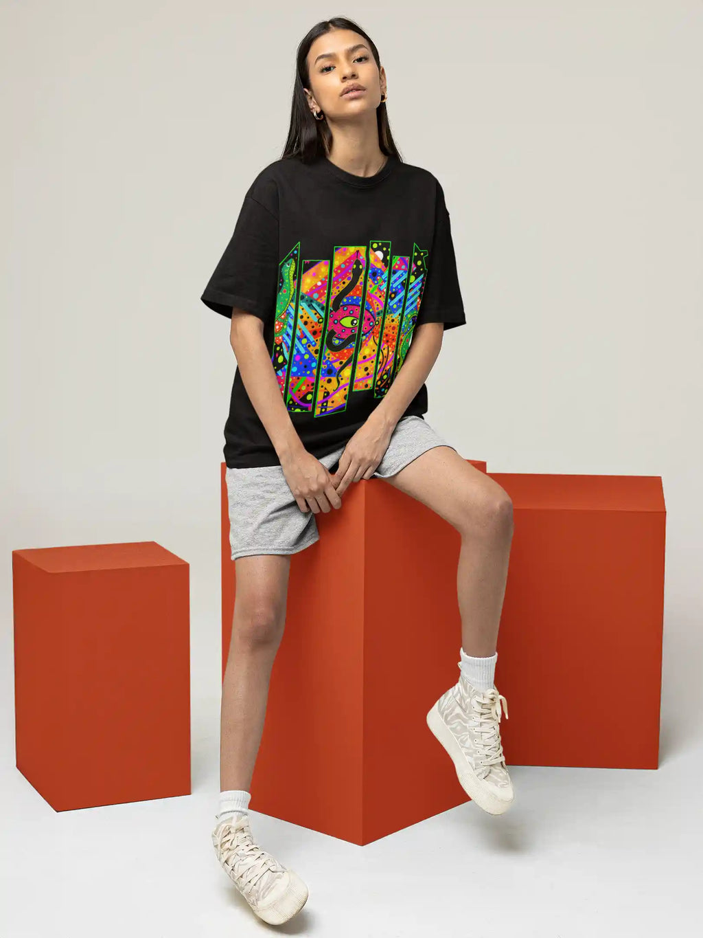 PSYCOIL LMNO Oversized Cotton T-shirt