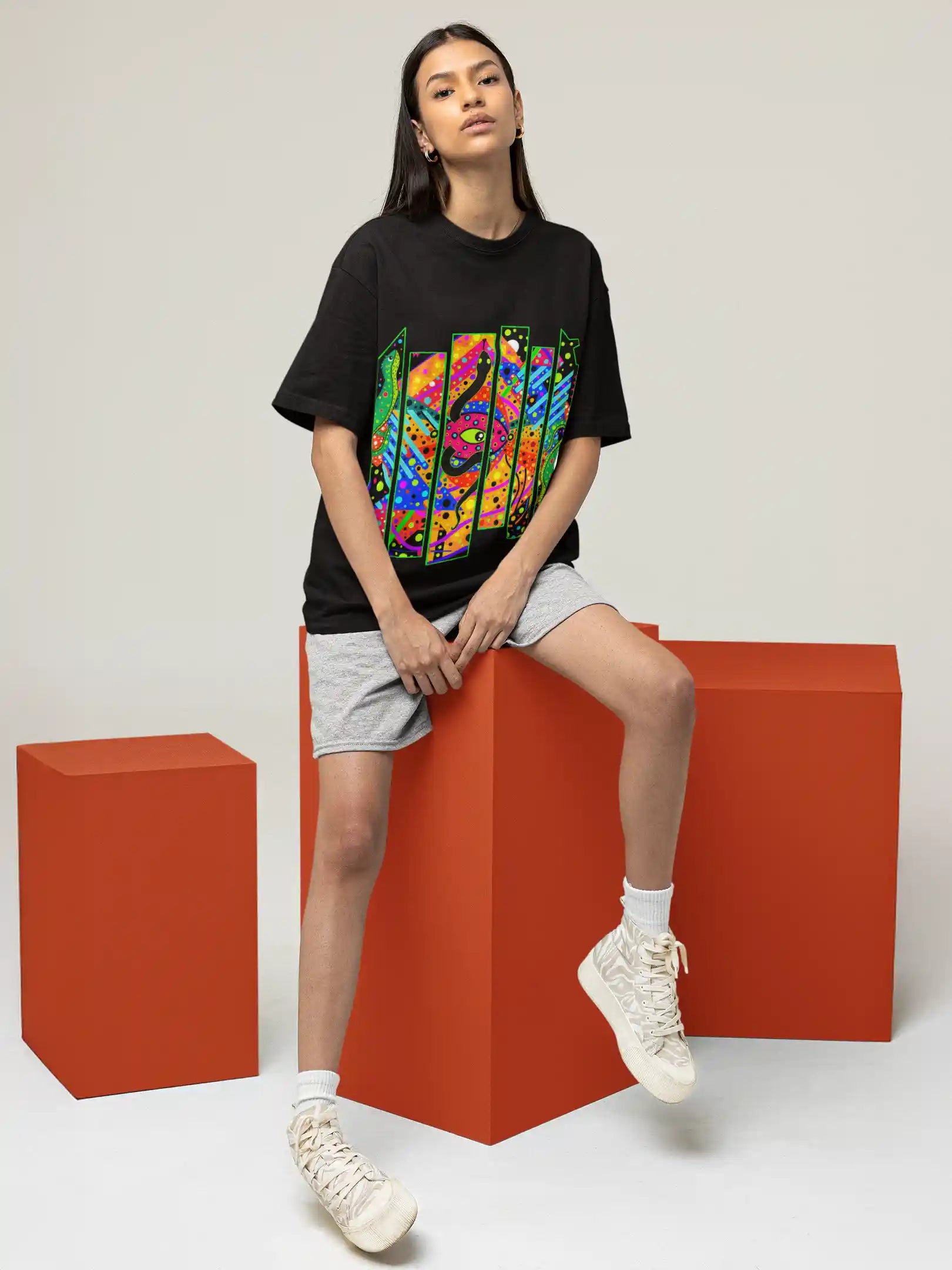 PSYCOIL LMNO Oversized Cotton T-shirt