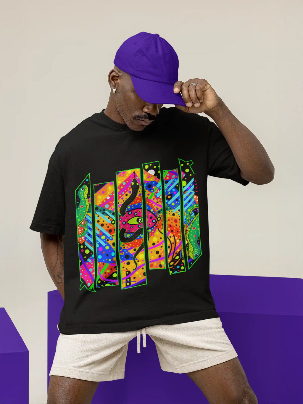 PSYCOIL LMNO Oversized Cotton T-shirt